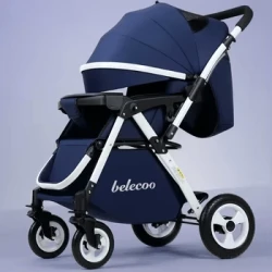 Portable Baby Stroller Folding Travel Pram Can Sit Recline Baby Carriage Anti-vibration Newborn Infant Stroller for 0~3Y