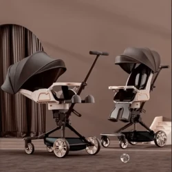 Travel Folding Prams Sit and lie down in both directions Baby carriage Shock absorption four wheels cart baby accessories