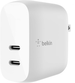 Belkin - 40W Dual Port USB C Wall Charger - USB Type C Charger Fast Charging for Apple iPhone and Samsung - White