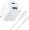 Anker - Wall Charger (32W, 2-Port) with 6 ft USB-C to Lightning Cable - White