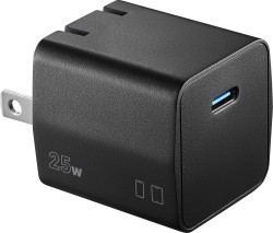 Insignia� - 25W Foldable Compact USB-C Wall Charger for Samsung Smartphones, iPhone, Tablets and More - Black