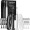 AquaSonic - Elite Duo - Rechargeable Electric Toothbrush Set - 2 Brushes, 16 Brush Heads, Wireless, Travel Cases - White and Black