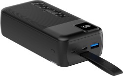 Energizer - Ultimate Lithium 30,000 mAh 30W Power Delivery 3-Port USB-C Universal Portable Battery Charger/Power Bank w/ LCD Display - Black
