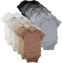 \HonestBaby 10-pack Short Sleeve Bodysuits