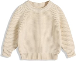 YOUNGER STAR Toddler Baby Girls Boys Knit Sweater Pullover Long Sleeve Sweatshirt Fall Winter Clothes