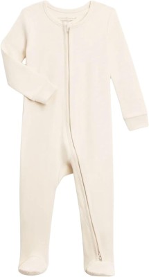 Colored Organics Baby Organic Cotton Peyton Zip Up Footed Sleeper