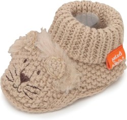 Fleece Baby Booties for Newborns - Cozy, Warm & Adjustable Slippers