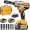 Cordless 1/2 inch Brushless Impact Wrench, Max Torque (1000N.m) 740Ft-lbs Electric Impact Gun w/2x 4000mAh Battery