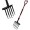 Pitch Fork for Garden, 5-Tine Heavy Duty Pitchfork with Tilt Bracket, 41 Inch Gardening Fork for Digging, Composting