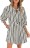 Wenrine Women's Puff Sleeve Mini Dress Summer Casual