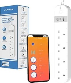 Lumive PowerLink Smart Power Extension with Surge Protection