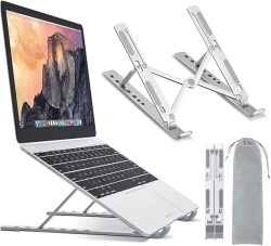 SIGNCLUBS Laptop Stand Ergonomic, Aluminum Adjustable Notebook Stand