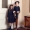 AS Great Quality Designer Shabbos Brother Sister Navy Cotton Linen Clothes with Embroidery Holiday Outfits