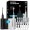 AquaSonic - Ultrasonic UV Sanitizing Toothbrush Set - Limited Edition Bundle - Midnight Black/Optic White